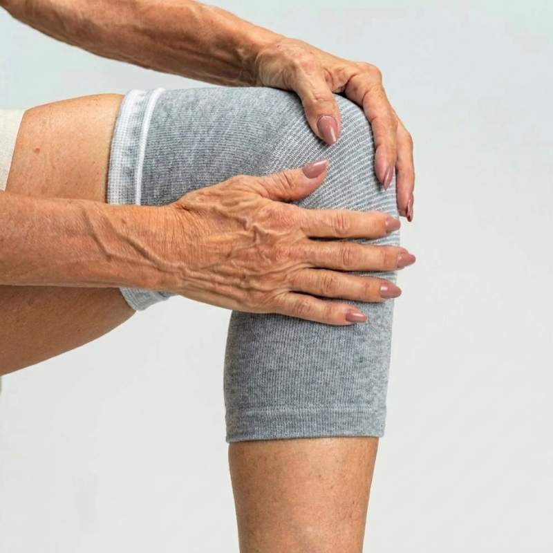 Bamboo Compression Knee Sleeve view 6